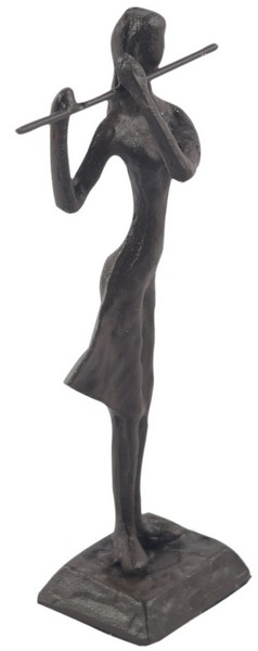 Flute Metal Figurine